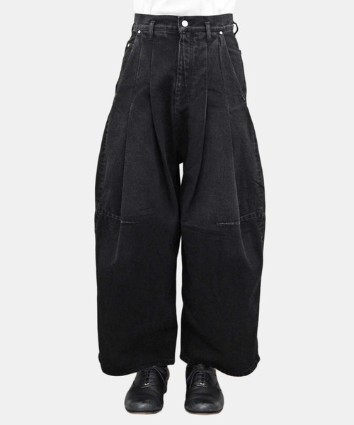 SHINYAKOZUKA(シンヤコヅカ)の「【SHINYAKOZUKA】 SCOTTISH-ISH(デニムパンツ・メンズ・ブラック/インディゴブルー・X-SMALL/SMALL)」の2枚目の写真