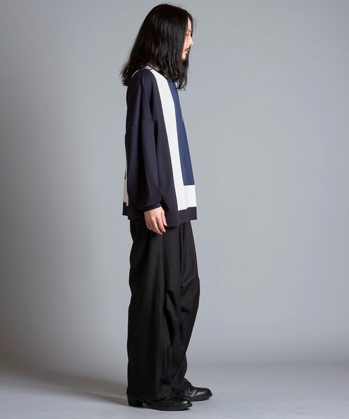 NO ID.（ノーアイディ）の「【NO ID.】Changing Zip Crew-Neck Pullover / チェンジング ジップ クルーネック プルオーバー（Tシャツ/カットソー・メンズ・ネイビー/アイボリー/ブラック・ONE SIZE）」の11枚目の写真