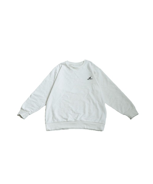 刺繍裏毛長袖プルオーバー（スウェット）｜antiqua（アンティカ）