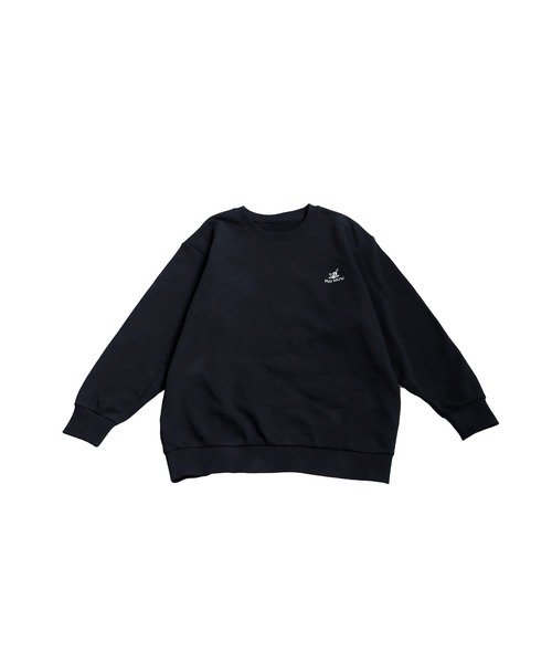 刺繍裏毛長袖プルオーバー（スウェット）｜antiqua（アンティカ）