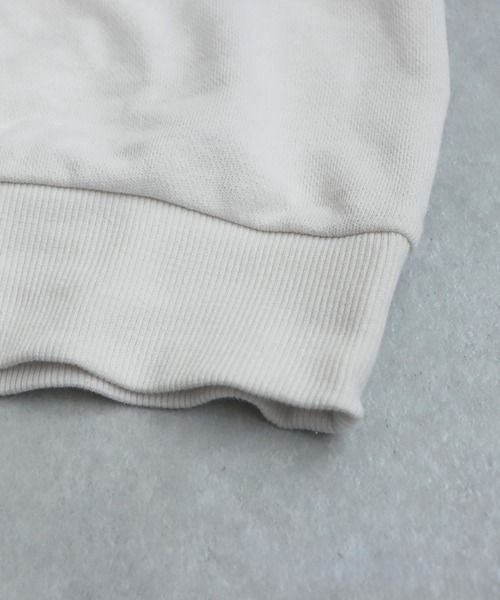 刺繍裏毛長袖プルオーバー（スウェット）｜antiqua（アンティカ）