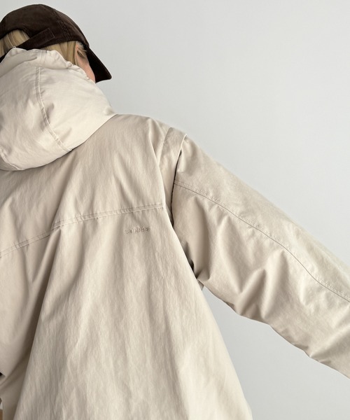 CANAL JEAN(キャナルジーン)の「SUPERTHANKS マウンテンパーカー(マウンテンパーカー・レディース・ブラック/クリーム・SMALL)」の4枚目の写真