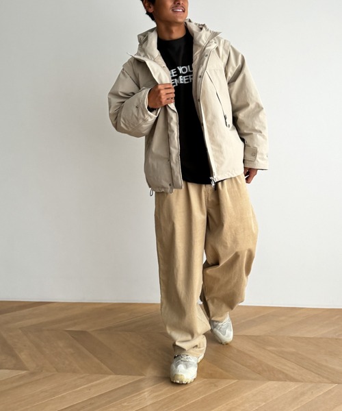 CANAL JEAN(キャナルジーン)の「SUPERTHANKS マウンテンパーカー(マウンテンパーカー・レディース・ブラック/クリーム・SMALL)」の15枚目の写真