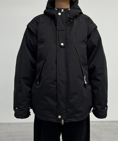 CANAL JEAN(キャナルジーン)の「SUPERTHANKS マウンテンパーカー(マウンテンパーカー・レディース・ブラック/クリーム・SMALL)」の17枚目の写真