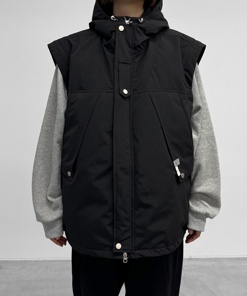 CANAL JEAN(キャナルジーン)の「SUPERTHANKS マウンテンパーカー(マウンテンパーカー・レディース・ブラック/クリーム・SMALL)」の21枚目の写真