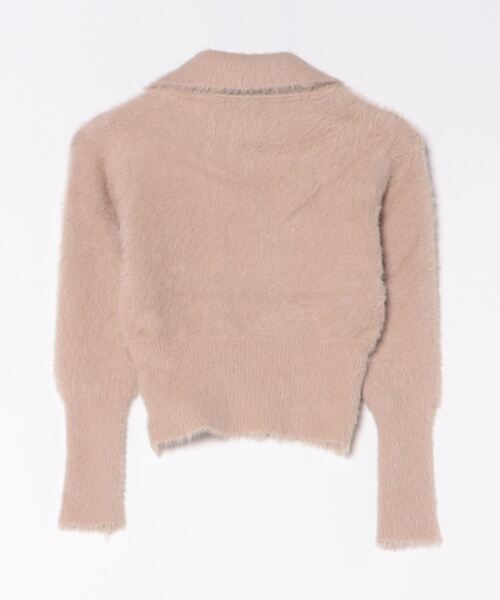 deux amour（ドゥーザムール）の「えり付きシャギーニット長袖プルオーバー（ニット/セーター・レディース・ベージュ/パープル/グリーン/ホワイト・FREE）」の9枚目の写真