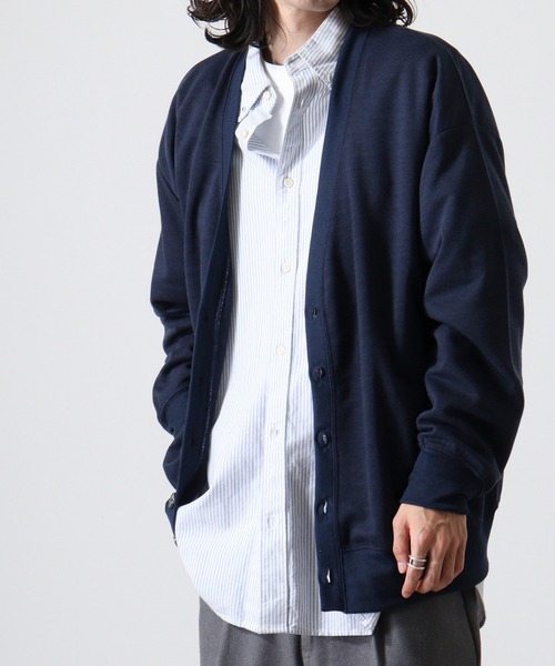 FUNALIVE（ファンアライブ）の「Simple plain cardigan / シンプル無地カーディガン unisex（カーディガン/ボレロ・メンズ・ブラック/杢グレー/ベージュ/ネイビー・XL/M/L）」の13枚目の写真