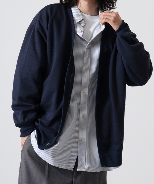 FUNALIVE（ファンアライブ）の「Simple plain cardigan / シンプル無地カーディガン unisex（カーディガン/ボレロ・メンズ・ブラック/杢グレー/ベージュ/ネイビー・XL/M/L）」の15枚目の写真