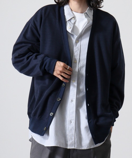 FUNALIVE（ファンアライブ）の「Simple plain cardigan / シンプル無地カーディガン unisex（カーディガン/ボレロ・メンズ・ブラック/杢グレー/ベージュ/ネイビー・XL/M/L）」の14枚目の写真