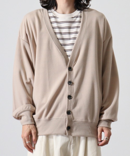 FUNALIVE（ファンアライブ）の「Simple plain cardigan / シンプル無地カーディガン unisex（カーディガン/ボレロ・メンズ・ブラック/杢グレー/ベージュ/ネイビー・XL/M/L）」の18枚目の写真