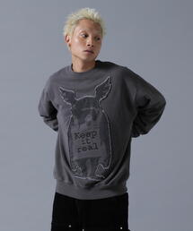 DANKE SCHON | DankeSchon×BRANDALISED/ダンケシェーン×ブランダライズド/SWEAT CREWNECK KEEP MONCKEY(スウェット)