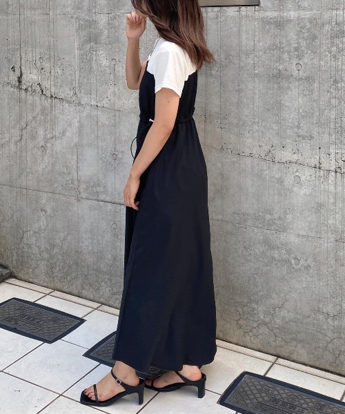 INGNI(イング)の「ベアドッキングワンピース(ワンピース・レディース・ホワイト×ブラック/ブラック×ブラック・M)」の5枚目の写真