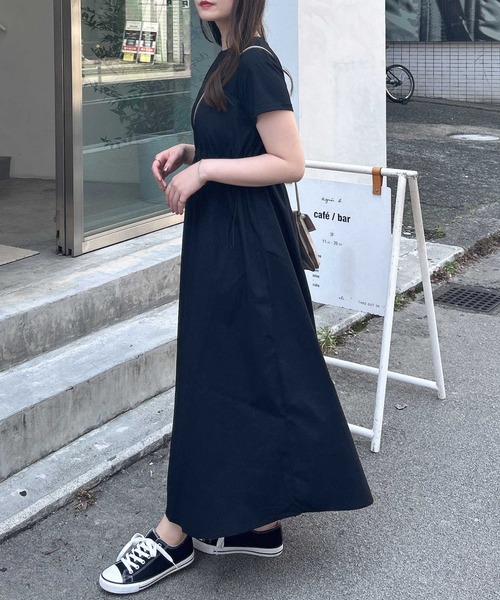 INGNI(イング)の「ベアドッキングワンピース(ワンピース・レディース・ホワイト×ブラック/ブラック×ブラック・M)」の12枚目の写真