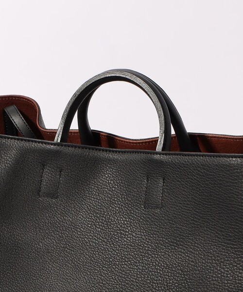 TOMORROWLAND （トゥモローランド）の「【別注】A CLUB HOUSE レザートート（トートバッグ・メンズ・ブラック/ベージュ・FREE）」の8枚目の写真