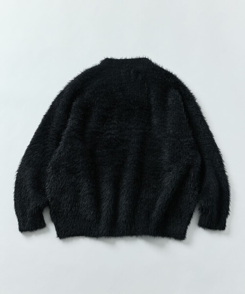 FREAK'S STORE(フリークスストア)の「限定展開 ルーズフィット フェザーヤーン クルーネックニット/プルオーバーセーター(ニット/セーター・メンズ・チャコールグレー/ブラック/ベージュ/ネイビー・SMALL/MEDIUM/LARGE)」の9枚目の写真