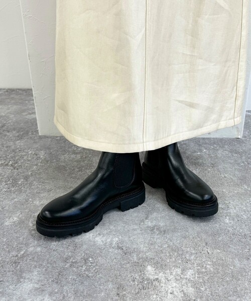 fredy emue（フレディエミュ）の「【ENESS/ エネス】サイドゴアショートブーツ（ブーツ・レディース・ブラック・37/38）」の5枚目の写真