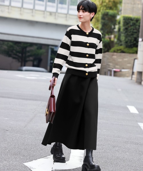 9/30まで値下げ！　アルゴンキン　ニットカーディガン　ボーダー　バタフライ 9/30まで値下げ！ アルゴンキン ニットカーディガン ボーダー