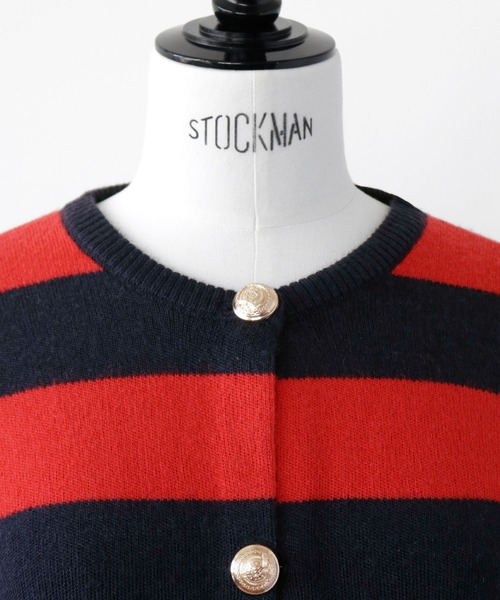 セール】ボーダーニットカーディガン（カーディガン/ボレロ