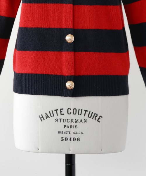 セール】ボーダーニットカーディガン（カーディガン/ボレロ