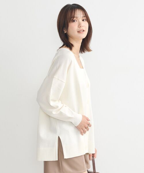 セール】レーヨンルーズVネックカーディガン（カーディガン/ボレロ