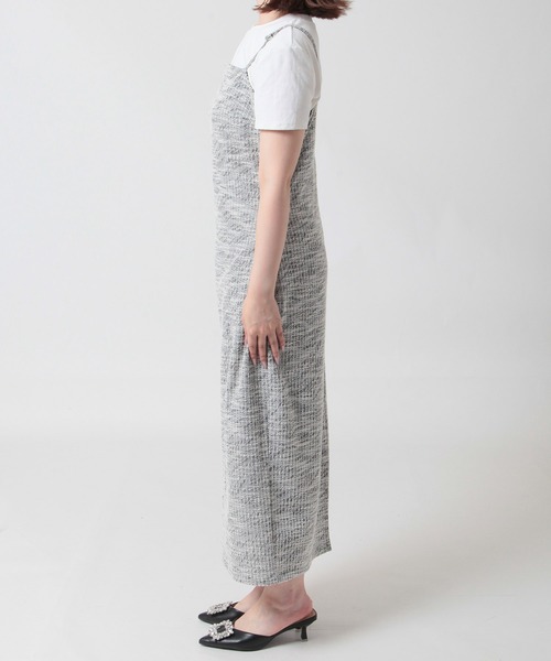 Julia Boutique（ジュリアブティック）の「ツイードキャミワンピース（ワンピース・レディース・ブラック/ベージュ・ONE）」の17枚目の写真