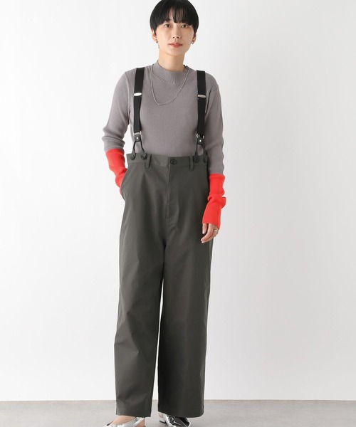 LEPSIM（レプシィム）の「サス付きツイルパンツ　133623（その他パンツ・レディース・チャコールグレー/ブラウン・FREE）」の14枚目の写真