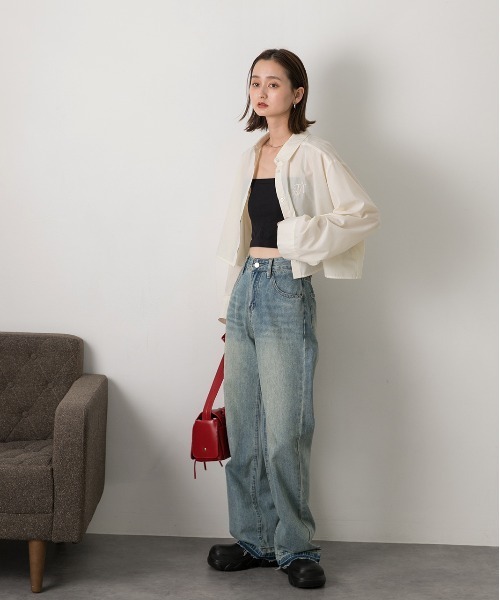 ad thie(アドティエ)の「刺繍入り ショート丈シャツ(シャツ/ブラウス・レディース・アイボリー・LARGE/MEDIUM)」の9枚目の写真