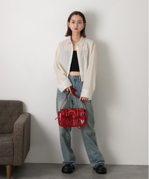 ad thie(アドティエ)の「刺繍入り ショート丈シャツ(シャツ/ブラウス・レディース・アイボリー・LARGE/MEDIUM)」の10枚目の写真