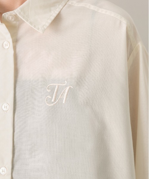 ad thie(アドティエ)の「刺繍入り ショート丈シャツ(シャツ/ブラウス・レディース・アイボリー・LARGE/MEDIUM)」の15枚目の写真