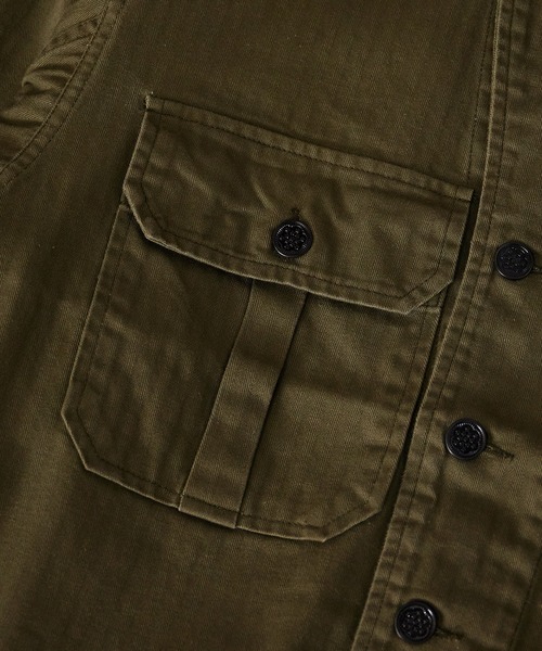 ROOPTOKYO(ループトウキョウ)の「USタイプ M41 HBT ショートジャケット 初期型(ミリタリージャケット・メンズ・オリーブ/ナチュラル・42/40/38)」の14枚目の写真