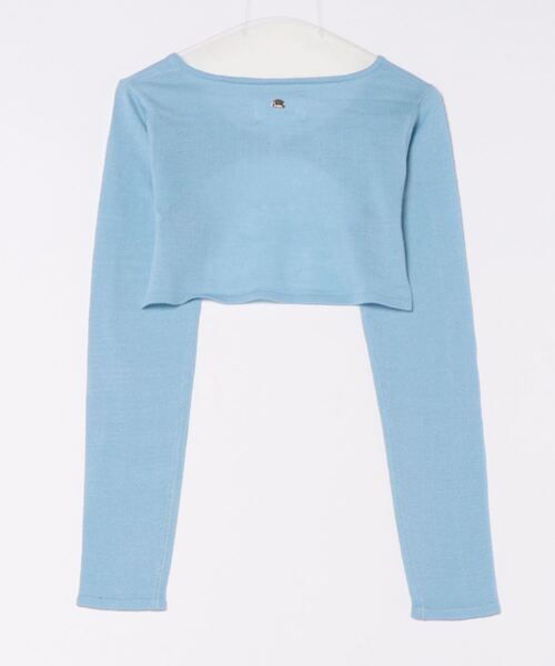 nemne store（ネンネストア）の「【Seoup】ニットボレロカーディガン（ニット/セーター・レディース・ライトブルー/杢グレー・SMALL/MEDIUM）」の9枚目の写真