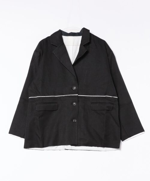 MAISON BREEZE reveur(メゾンブリーズレヴール)の「【MAISON BREEZE reveur】ヘザーエステルツイルダッドテーラージャケット DTK(テーラードジャケット・レディース・チャコールグレー/ブラック/ベージュ・FREE)」の20枚目の写真
