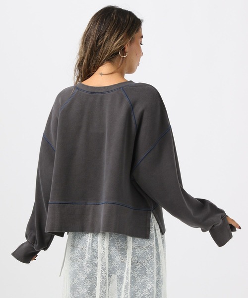 BAYFLOW（ベイフロー）の「【スタッフ企画】2WAYスウェットプルオーバー／YOU are YOU（スウェット・レディース・イエロー/ブラック・SMALL/MEDIUM）」の10枚目の写真