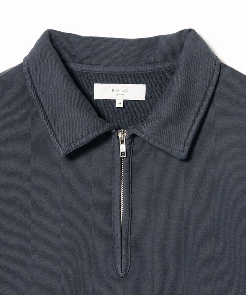 B:MING by BEAMS（ビーミングバイビームス）の「カラー ハーフジップ スウェット（スウェット・メンズ・ベージュ/ネイビー・SMALL/MEDIUM/LARGE/X-LARGE）」の14枚目の写真