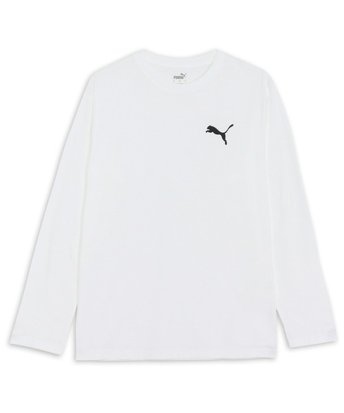 PUMA(プーマ)の「PUMA プーマ メンズ ESS リラックス 長袖 Tシャツ(Tシャツ/カットソー・メンズ・ヘザーグレー/ブラック/ホワイト/タン/ネイビー・SMALL/X-LARGE/LARGE/MEDIUM/X-SMALL)」の2枚目の写真
