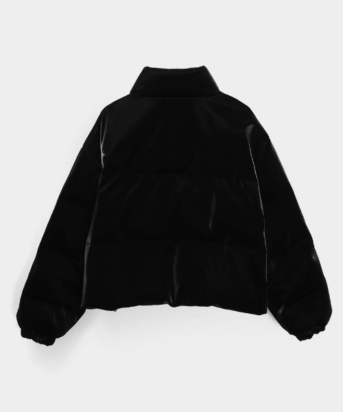 BLACKUP（ブラックアップ）の「[MADE] ハイブグロッシークロップ中綿ジャケット（ダウンジャケット/コート・レディース・ブラック・ONESIZE）」の18枚目の写真