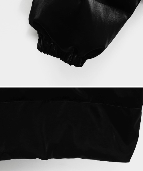 BLACKUP（ブラックアップ）の「[MADE] ハイブグロッシークロップ中綿ジャケット（ダウンジャケット/コート・レディース・ブラック・ONESIZE）」の20枚目の写真
