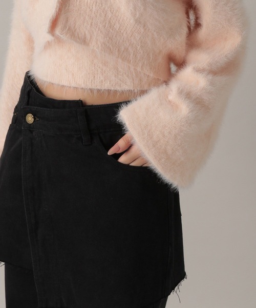 FOREVER 21（フォーエバー トゥエンティーワン）の「【2024FW】レイヤードデニムパンツ（デニムパンツ・レディース・ブルー/グレー・MEDIUM/SMALL）」の21枚目の写真