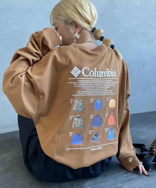 Columbia（コロンビア）の「【WEB限定】[Columbia/コロンビア] LOST BROOK バックプリントロンT（Tシャツ/カットソー・レディース・ブラック/ダークグリーン/ホワイト/キャメル・M/L/XL）」の4枚目の写真