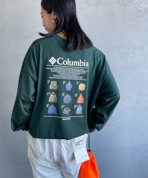 Columbia（コロンビア）の「【WEB限定】[Columbia/コロンビア] LOST BROOK バックプリントロンT（Tシャツ/カットソー・レディース・ブラック/ダークグリーン/ホワイト/キャメル・M/L/XL）」の3枚目の写真