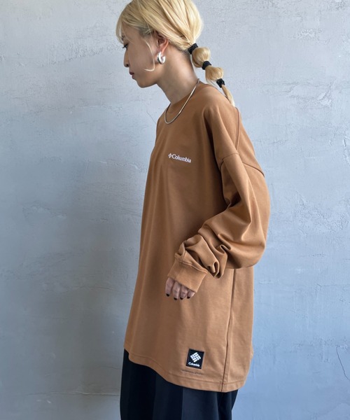 Columbia（コロンビア）の「【WEB限定】[Columbia/コロンビア] LOST BROOK バックプリントロンT（Tシャツ/カットソー・レディース・ブラック/ダークグリーン/ホワイト/キャメル・M/L/XL）」の5枚目の写真