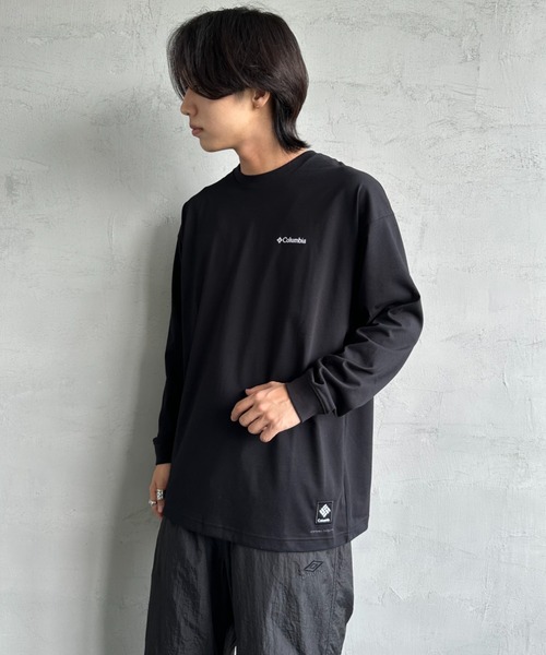 新品 コロンビアPFG　高機能ロンＴ　黒　Ｌ 特別アウトドア・釣り・旅行用品 - 新品 コロンビアPFG 高機能