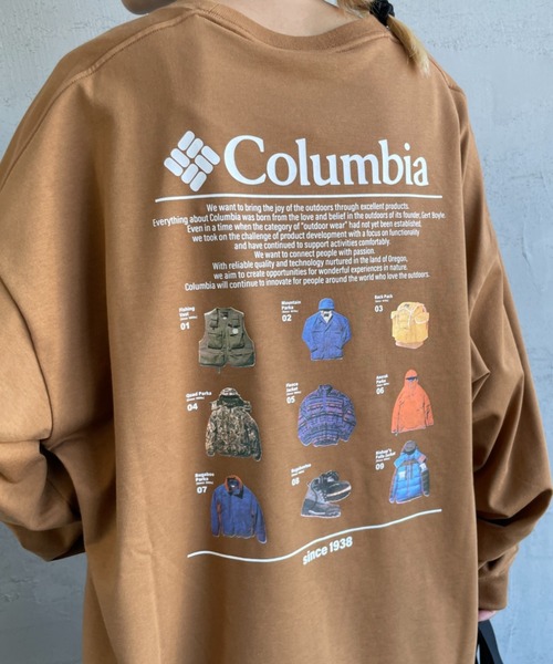 Columbia（コロンビア）の「【WEB限定】[Columbia/コロンビア] LOST BROOK バックプリントロンT（Tシャツ/カットソー・レディース・ブラック/ダークグリーン/ホワイト/キャメル・M/L/XL）」の8枚目の写真