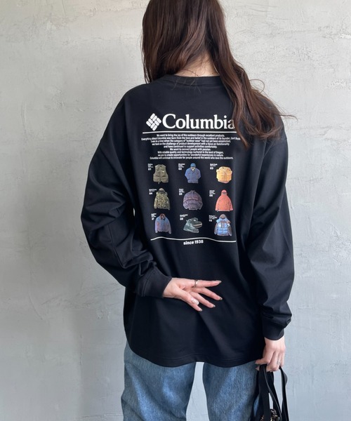 Columbia（コロンビア）の「【WEB限定】[Columbia/コロンビア] LOST BROOK バックプリントロンT（Tシャツ/カットソー・レディース・ブラック/ダークグリーン/ホワイト/キャメル・M/L/XL）」の21枚目の写真