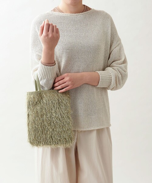 ODETTE E ODILE（オデットエオディール）の「フェザーライク トート（トートバッグ・レディース・ケリーグリーン/ダークグレー/ネイビー/ブラック・FREE）」の6枚目の写真