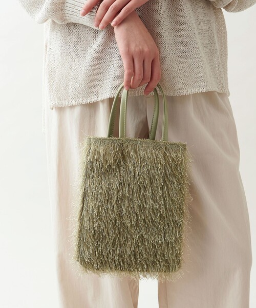 ODETTE E ODILE（オデットエオディール）の「フェザーライク トート（トートバッグ・レディース・ケリーグリーン/ダークグレー/ネイビー/ブラック・FREE）」の7枚目の写真