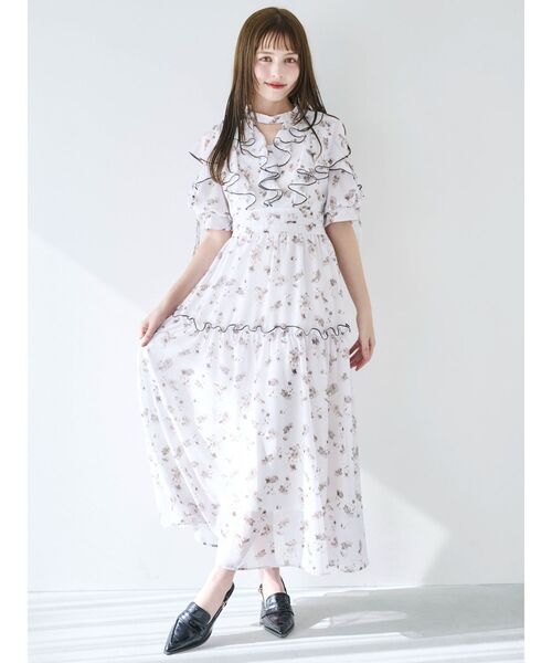dazzlin ラッフルリボンフラワーワンピース dazzlin（ダズリン）の「ラッフルリボンフラワーワンピース