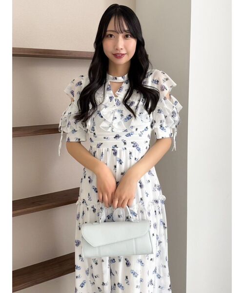dazzlin ラッフルリボンフラワーワンピース dazzlin(ダズリン)の「ラッフルリボンフラワーワンピース