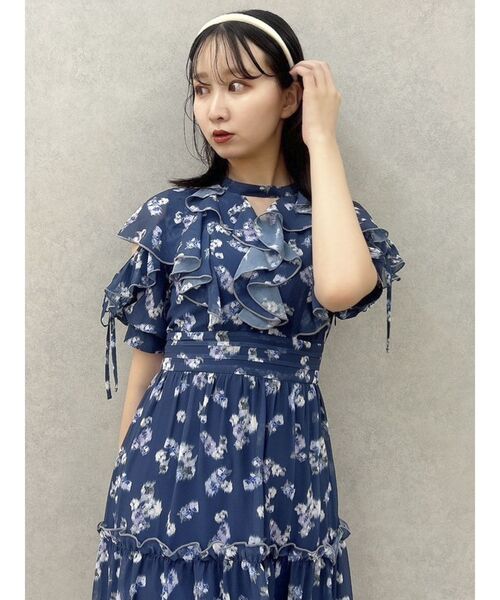 dazzlin ラッフルリボンフラワーワンピース dazzlin（ダズリン）の「ラッフルリボンフラワーワンピース