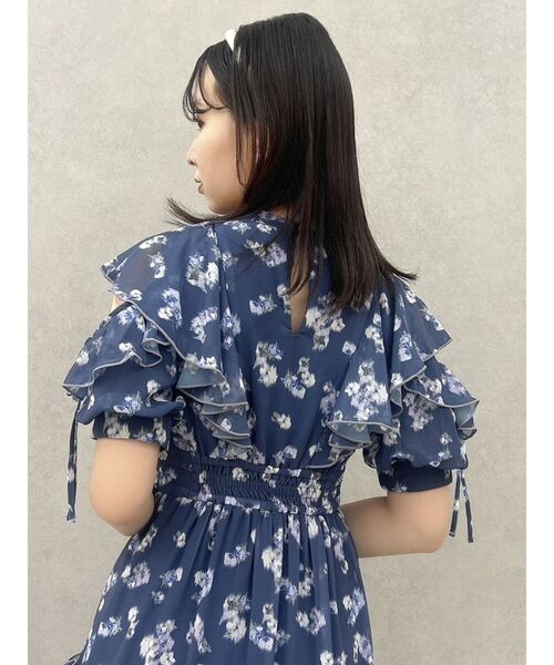 dazzlin ラッフルリボンフラワーワンピース dazzlin（ダズリン）の「ラッフルリボンフラワーワンピース